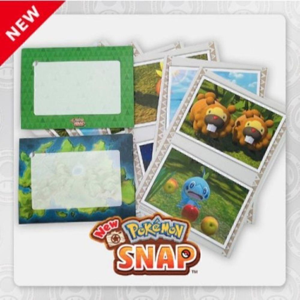 NEW POKEMON SNAP LETTER ENVELOPE PICTURE FRAME SET